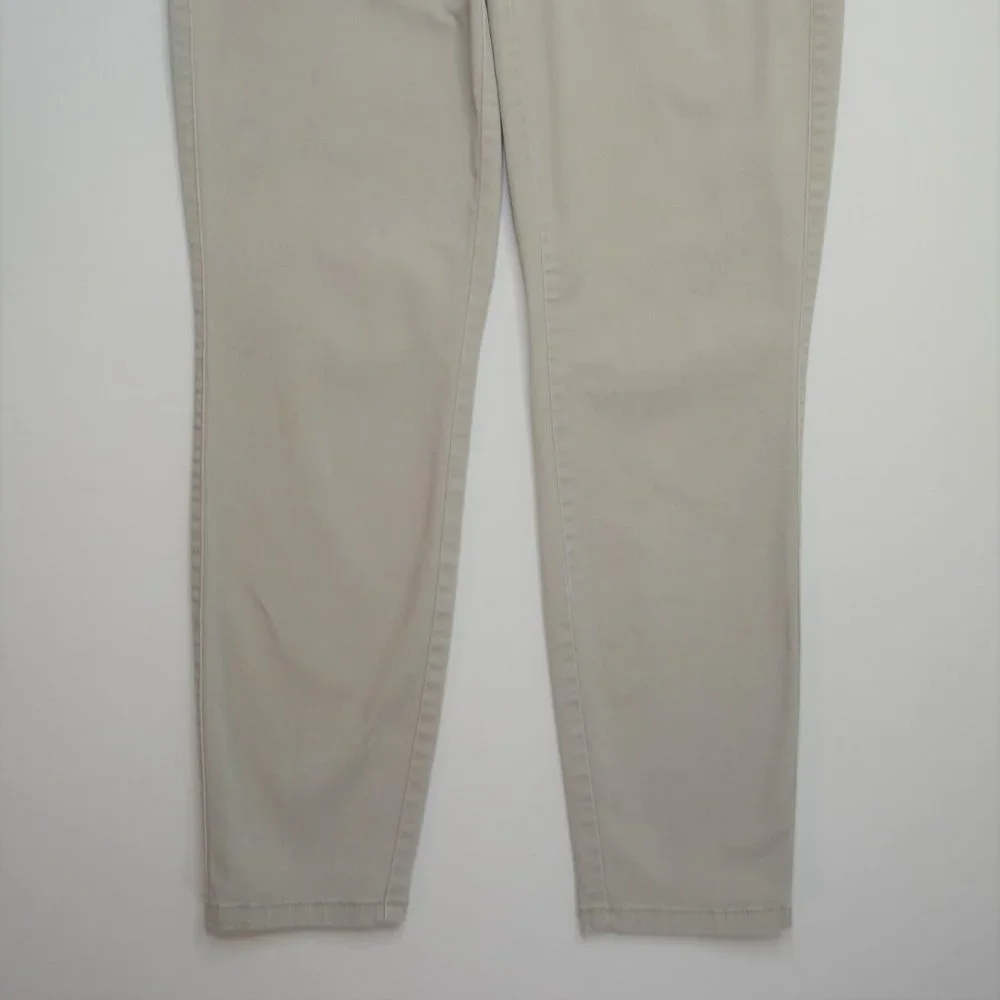 AERO Sz 6 SHORT Women TAN Stretch SKINNY Leg STRETCH Chino LOW Rise TROUSER Pant